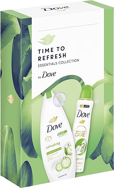 Set - Dove Cucumber & Green Tea Set (sh/gel/250ml + deo/150ml) — photo N2