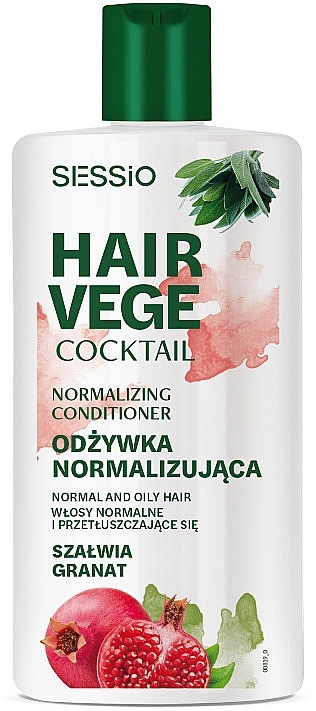 Sage & Pomegranate Normalizing Hair Conditioner - Sessio Hair Vege Cocktail Normalizing Conditioner — photo N1