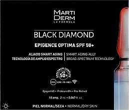 Fragrances, Perfumes, Cosmetics Sun Protection Face Ampoules - MartiDerm Black Diamond Epigence Optima SPF 50+