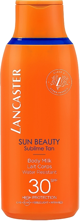 Waterproof Sun Body Milk - Lancaster Sun Beauty Sublime Tan Body Milk SPF30 — photo N1