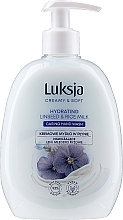 Fragrances, Perfumes, Cosmetics Liquid Cream Soap - Luksja Creamy & Soft Hydrating Linseed & Rice Milk