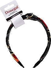 Fragrances, Perfumes, Cosmetics Hair Hoop, FA-5613, black with pattern - Donegal