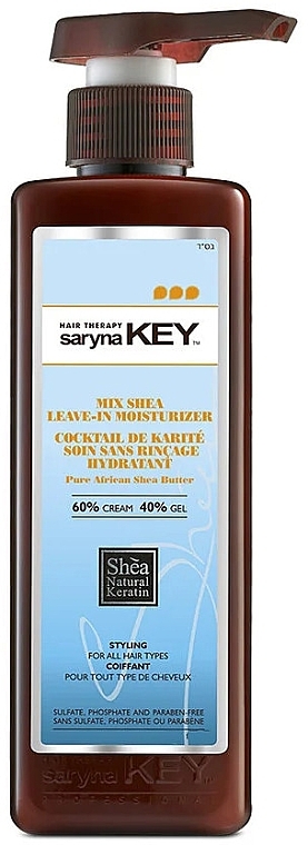 Hair styling cream - Saryna Key Mixed Shea Leave-in Moisturizer — photo N1