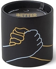 Fragrances, Perfumes, Cosmetics Scented Candle - Paddywax Impressions Ceramic Candle Better Together Black Incense & Smoke