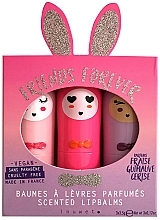 Inuwet Bunny Lip Balm Trio Fruity - Inuwet Bunny Lip Balm Trio Fruity (3x3.5g) — photo N1