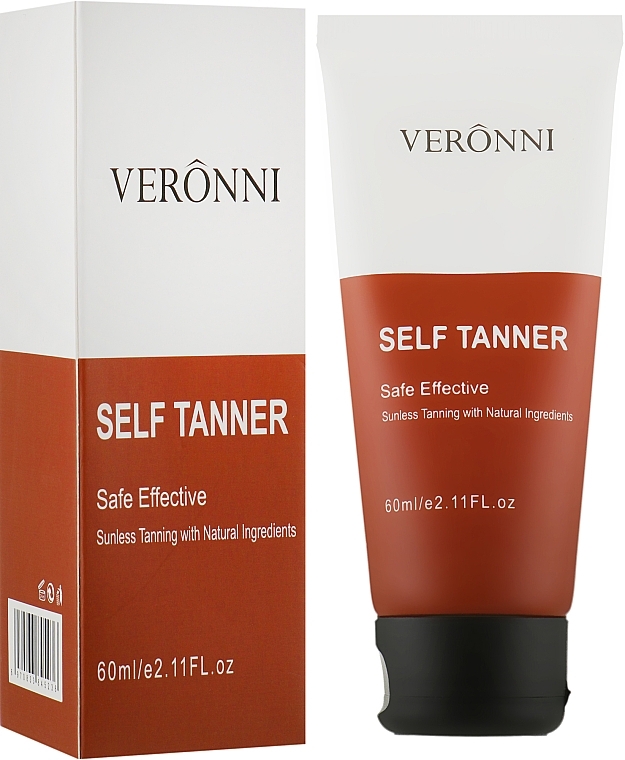 Self-Tanning Body Cream 'Lifting & Hydration' - Veronni Tinted Self-Tanning — photo N1