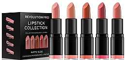 Fragrances, Perfumes, Cosmetics 5 Lipstick Set - Revolution Pro 5 Lipstick Collection Matte Nude