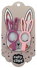 Fragrances, Perfumes, Cosmetics Hair Clips, 2 pcs - Snails Cuty Clips-Bunny Eyes No 9