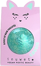 Fragrances, Perfumes, Cosmetics Bath Bomb - Inuwet Bath Bomb Glitter Blackcurrent Turquoise