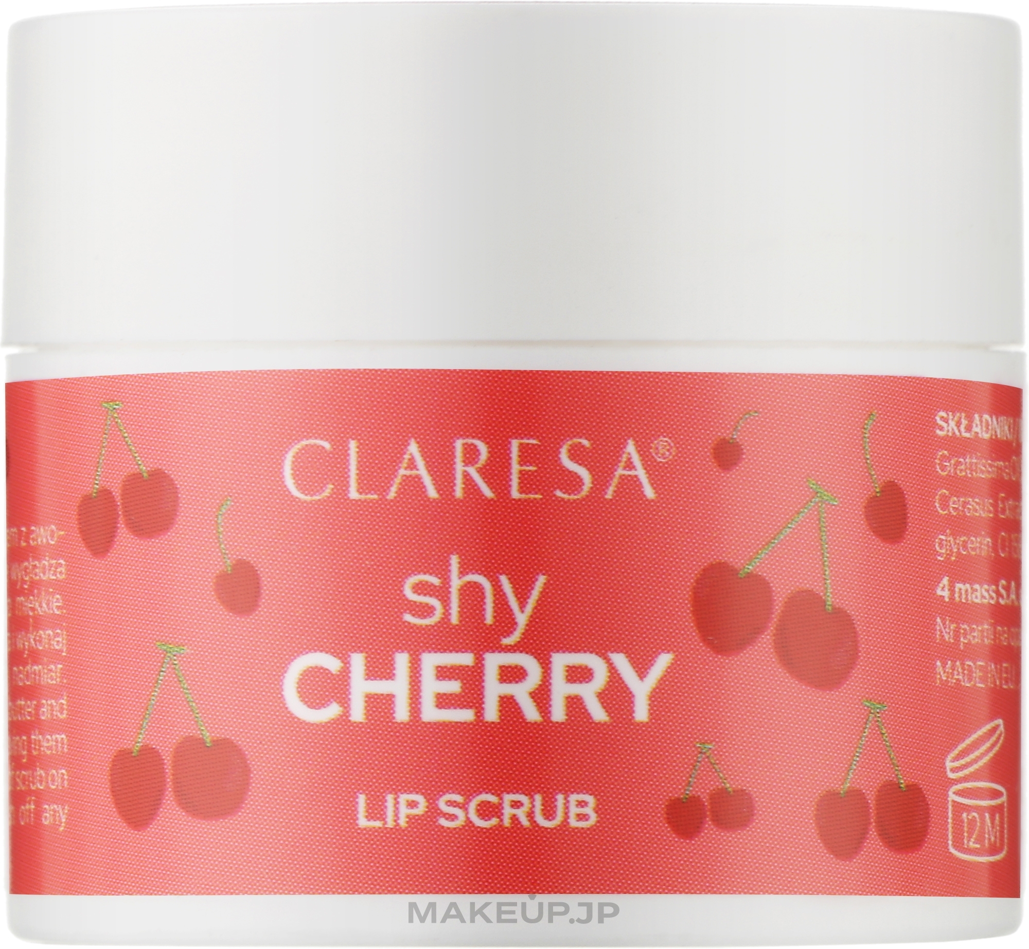Shy Cherry Lip Scrub - Claresa Lip Scrub Shy Cherry — photo 15 g