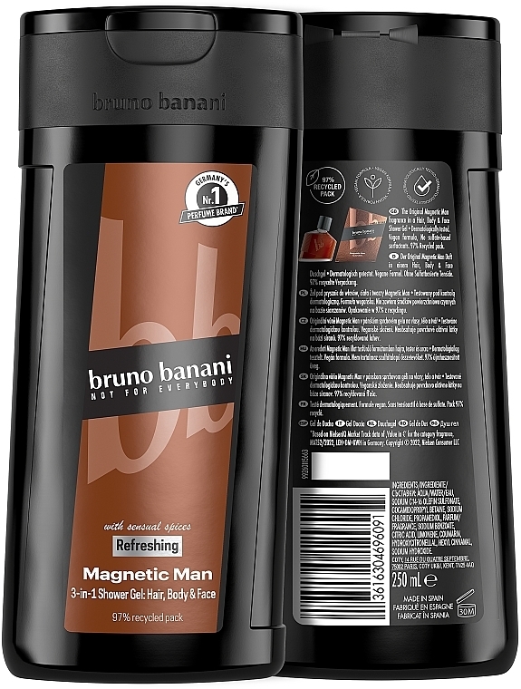 Bruno Banani Magnetic Man - Shower Gel — photo N3