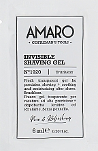 Transparent Shaving Gel - FarmaVita Amaro Invisible Shaving Gel (prybka) — photo N1