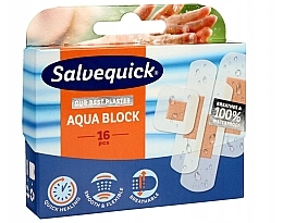 Fragrances, Perfumes, Cosmetics Transparent Waterproof Plaster - Salvequick Aqua Block