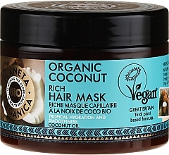 Fragrances, Perfumes, Cosmetics Hydrating Hair Mask - Planeta Organica Organic Coconut Rich Hair Mask