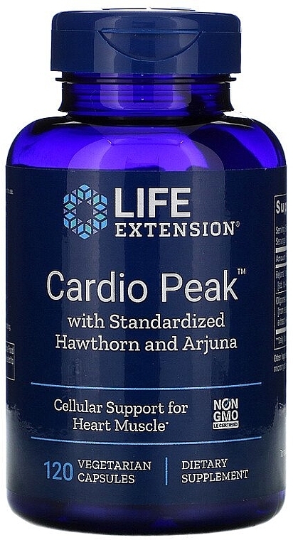 Cardiotonic with Hawthorn & Arjuna Dietary Supplement - Life Extension Cardio Peak With Standardized Hawthorn And Arjuna — photo N6