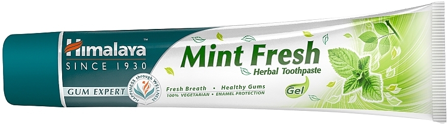 Refreshing Toothpaste-Gel - Himalaya Herbals Mint Fresh Herbal Toothpaste — photo N3