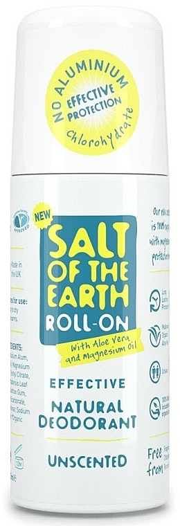 Roll-on Deodorant - Salt of the Earth Effective Unsented Roll-On Deo — photo N1