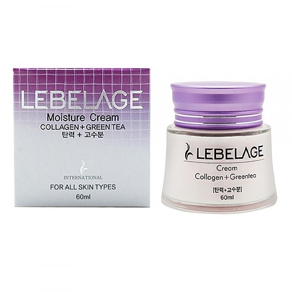 Moisturizing and Nourishing Collagen and Green Tea Cream - Lebelage Collagen+Green Tea Moisture Cream — photo N1