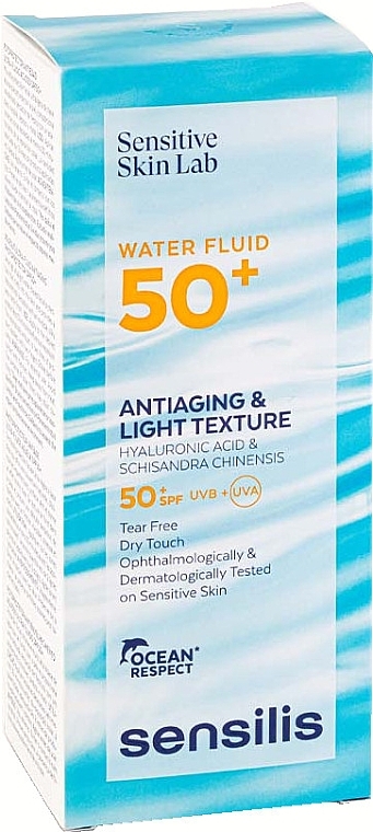 Sunscreen Face Fluid - Sensilis Antiaging & Light Texture Water Fluid 50+ — photo N2