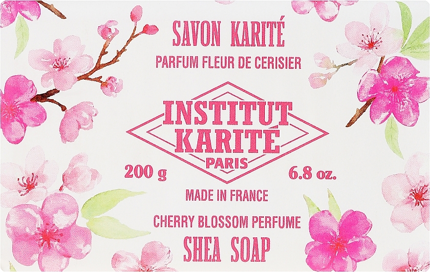 Soap - Institut Karite Fleur de Cerisier Shea Soap Cherry Blossom Perfume — photo N4