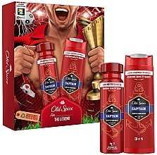 Fragrances, Perfumes, Cosmetics Set - Old Spice The Legend Captain (wash/250ml + deo/spray/150ml)