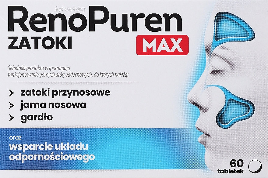 Dietary Supplement - Aflofarm RenoPuren Zatoki Max — photo N1