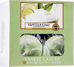 Tea Light Candles - Yankee Candle Scented Tea Light Candles Vanilla Lime — photo N1