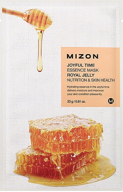 Royal Jelly Extract Sheet Mask - Mizon Joyful Time Essence Mask Royal Jelly — photo N1