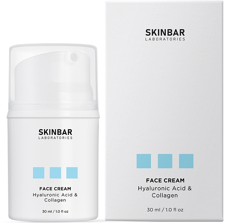 Moisturizing Face Cream with Hyaluronic Acid & Collagen - SKINBAR Hyaluronic Acid & Collagen Face Cream — photo N4