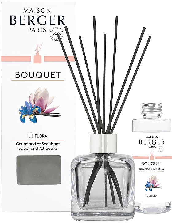 Maison Berger Liliflora Cube - Set (diff/1pcs+ refill/125ml) — photo N1