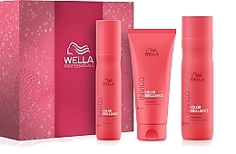 Fragrances, Perfumes, Cosmetics Hair Care Set - Wella Professionals Invigo Color Brillance (sh/250ml + cond/200ml + spray/150ml)