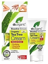 Fragrances, Perfumes, Cosmetics Soothing Face and Body Cream 'Tea Tree' - Dr. Organic Bioactive Skincare Tea Tree Cream