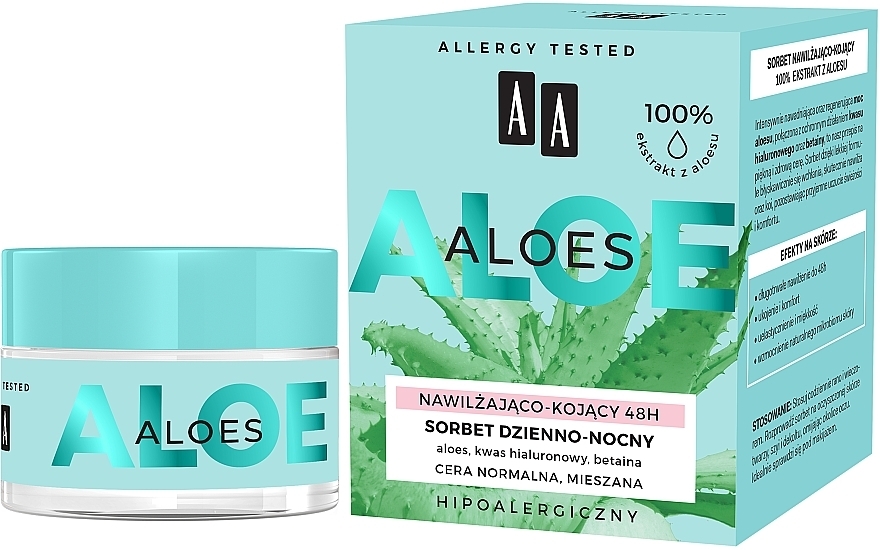 Moisturizing & Soothing Sorbet - AA Aloes Sorbet — photo N1