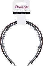 Hair Hoop, 2 pcs, grey + brown - Donegal FA-5603 — photo N1