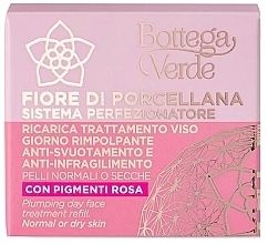 Day Face Cream - Bottega Verde Fiore Di Porcellana Plumping Day Face Treatment Refill — photo N2