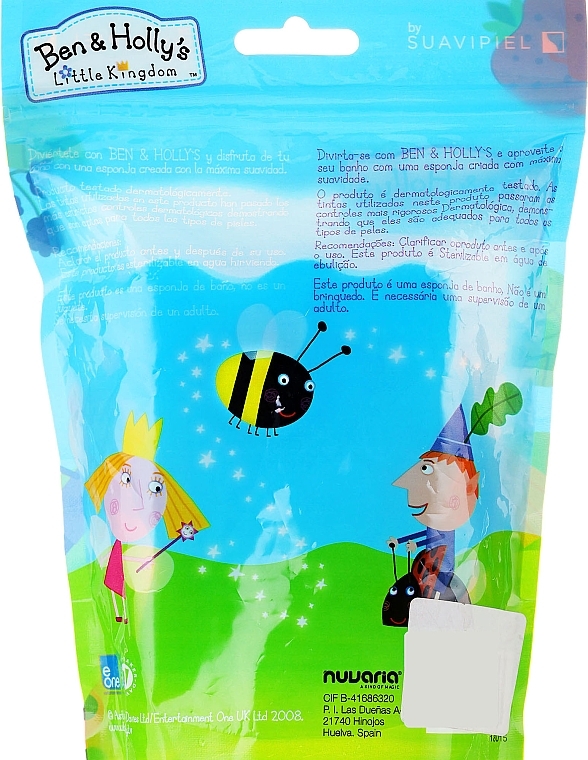 Bath Sponge "Ben and Holly", Holly, pink - Suavipiel Ben & Holly — photo N4