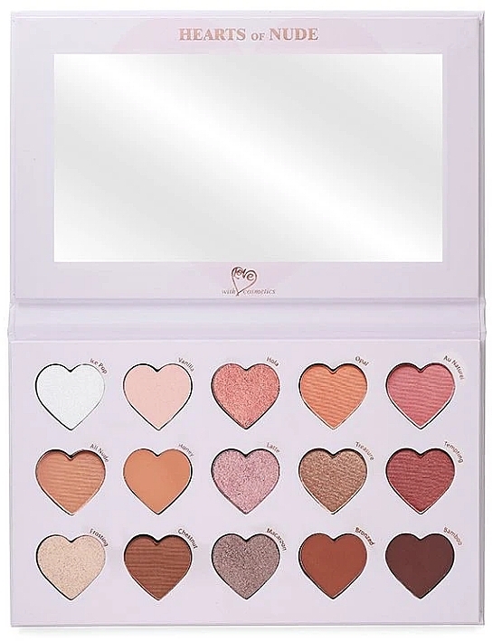 Eyeshadow Palette - With Love Cosmetics Hearts Of Nude Palette — photo N3