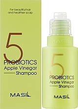 Mild Sulfate-Free Shampoo with Probiotics & Apple Vinegar - Masil 5 Probiotics Apple Vinegar Shampoo — photo N2