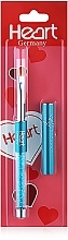 Gel Brush, turquoise - Heart Germany — photo N2