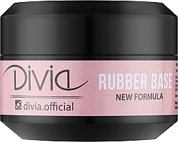 Rubber Nail Base - Divia Rubber Base New Formula — photo N2