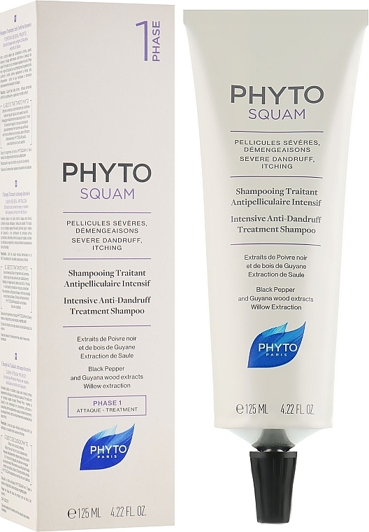 Anti-Dandruff Shampoo "Intensive Care" - Phyto Phytosquam Intensive Anti-Dandruff Treatment Shampoo — photo N2