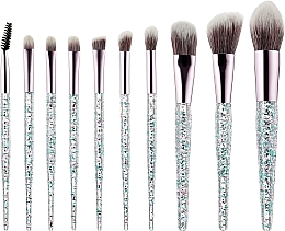 Makeup Brushes Set, 10 pcs - Nuvi — photo N1