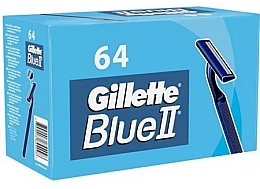 Fragrances, Perfumes, Cosmetics Disposable Razor Set, double blade, 64pcs - Gillette Blue II
