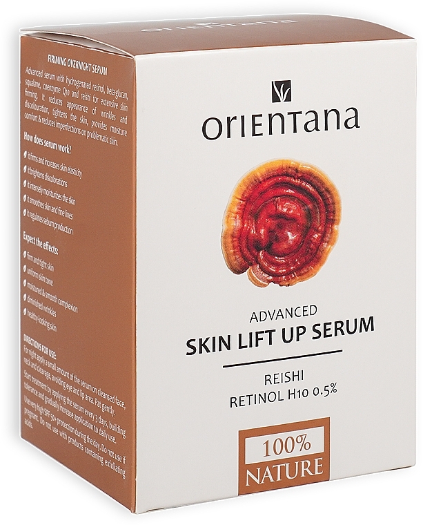 Face Serum - Orientana Advanced Skin Lift Up Serum Reishi Retinol H10 0,5% — photo N2