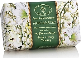 Fragrances, Perfumes, Cosmetics Natural Soap "White Flowers" - Saponificio Artigianale Fiorentino White Flowers Scented Soap