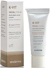 Fragrances, Perfumes, Cosmetics Eye Cream - SesDerma Laboratories K-Vit Anti Dark Circles Cream