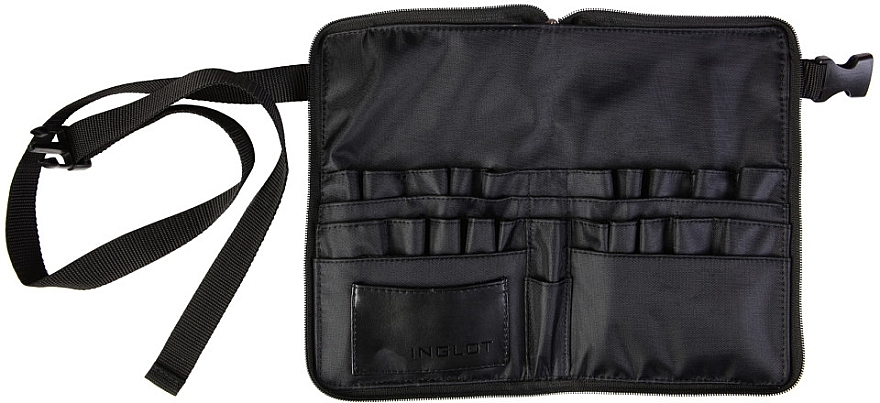 Makeup Artist Belt with Zip, black - Inglot Synthetic Brush Belt — photo N1