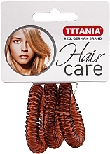 Hair Ties "Anti Ziep", large, brown - Titania — photo N1