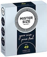 Latex Condoms, size 49, 3 pcs. - Mister Size Extra Fine Condoms — photo N1