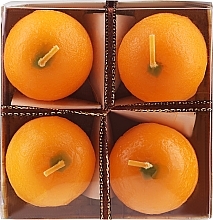 Decorative Candle Set, oranges - AD — photo N1